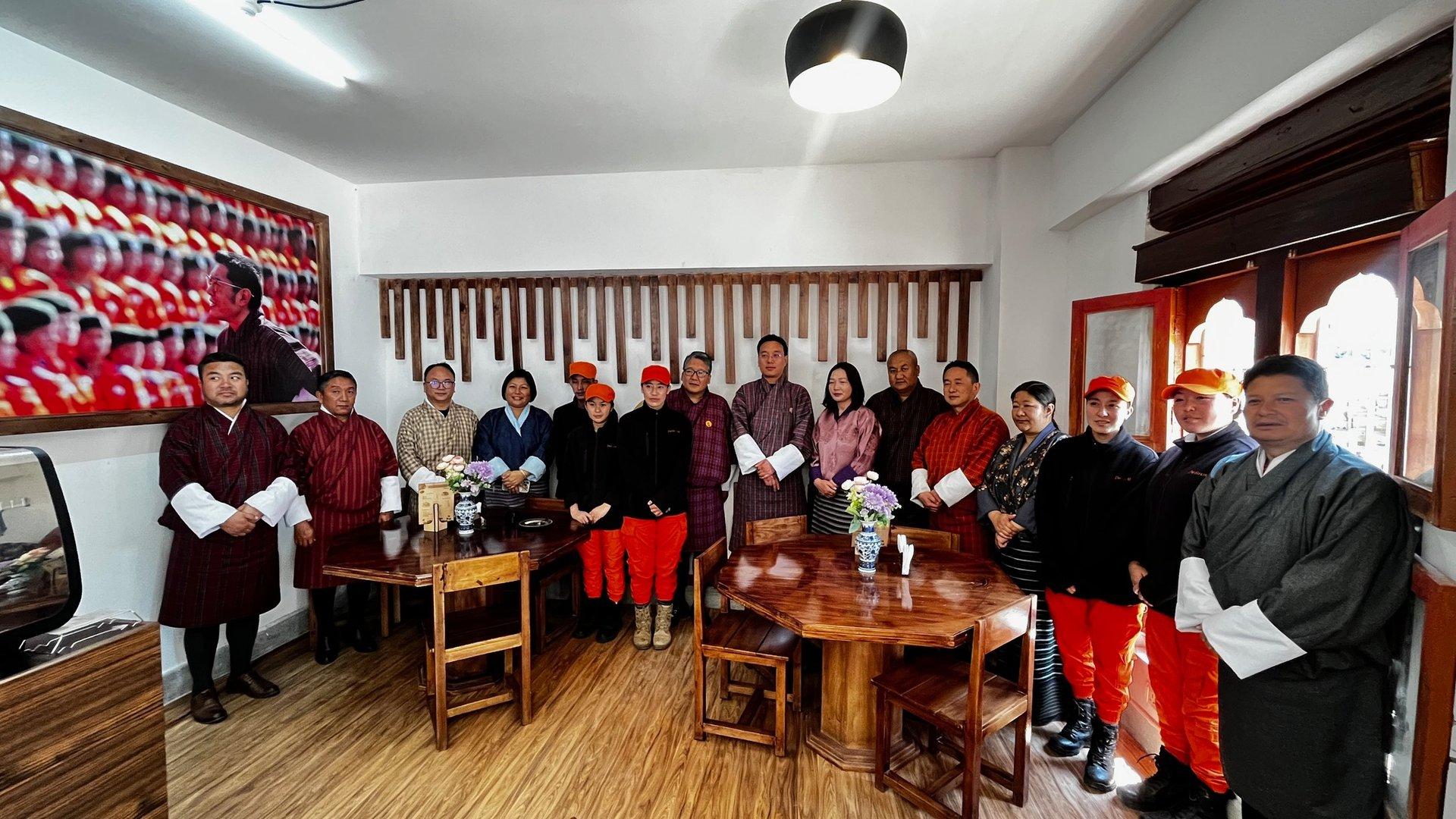  Inauguration of the DSP Cafe at the National Library and Archives of Bhutan, Kawangjangtsa, Thimphu today!